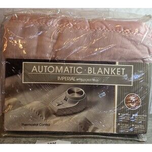 VTG Imperial by Fieldcrest Mills Automatic Electric Blanket Full Size Dusty Rose